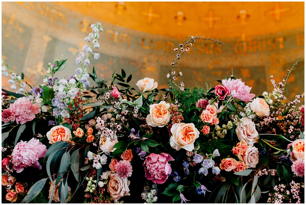 Florals: Courtenay Lambert Florals. Floral Bouquet. Wedding table setting.